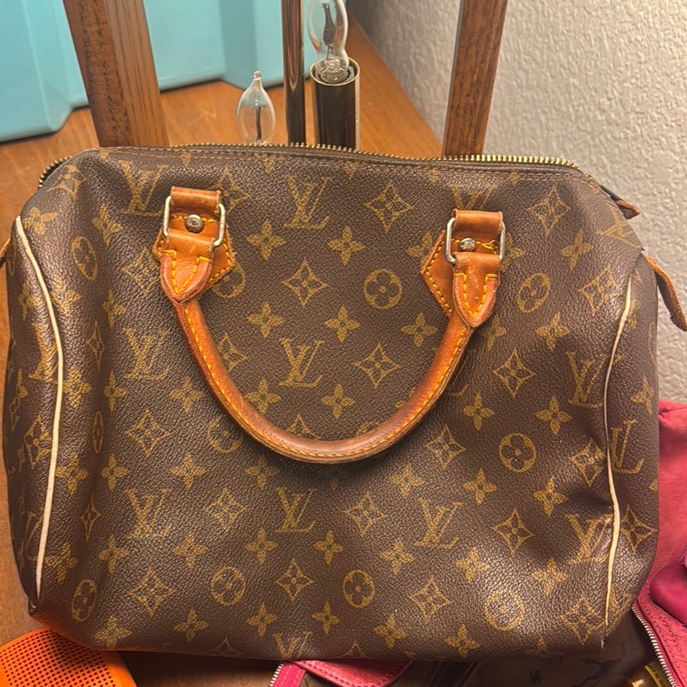 Louis Vuitton Brown Satchel with Iconic Monogram